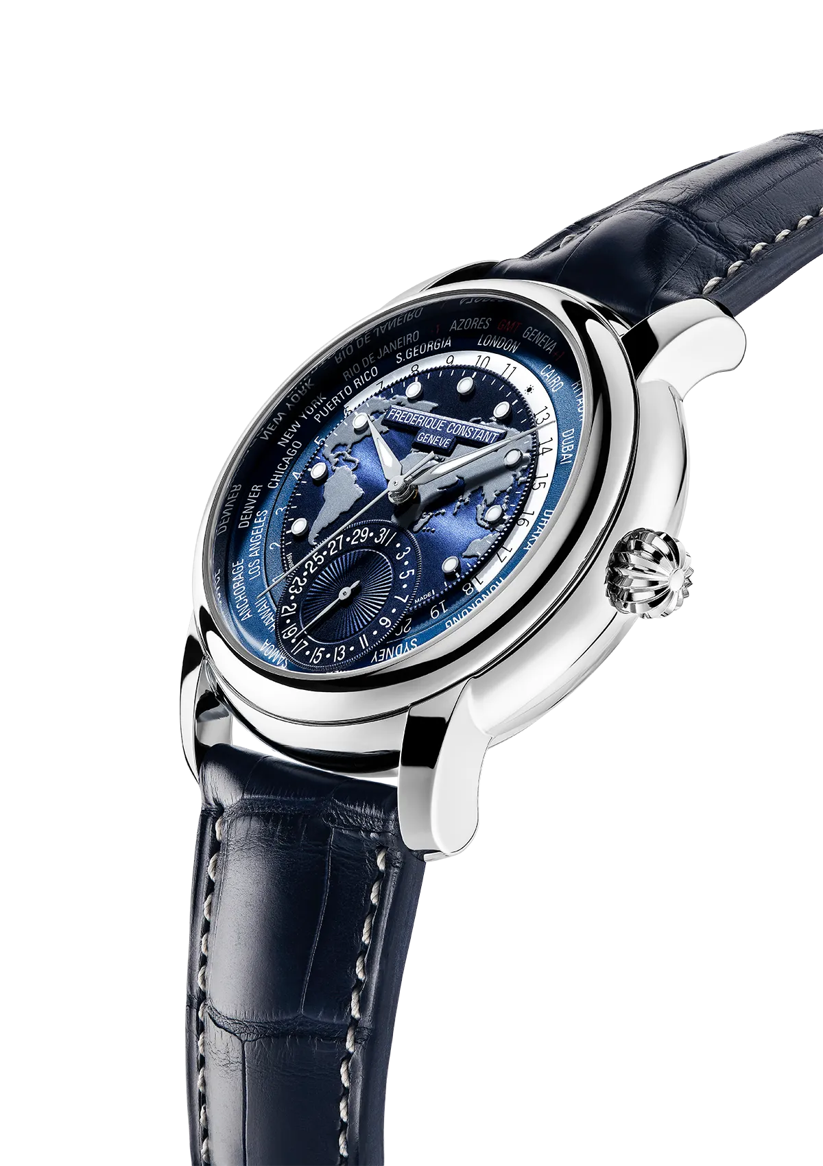 Manufacture Classic Worldtimer Watch FC-718NWM4H6 | Frederique